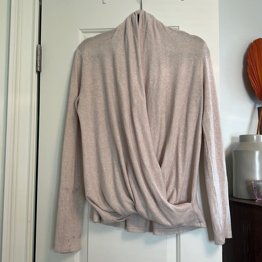 Pure + Good wrap sweater.